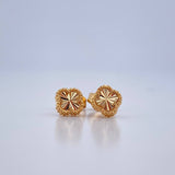 Clover Stud Earrings 1.1gr / 18K Yellow Gold &