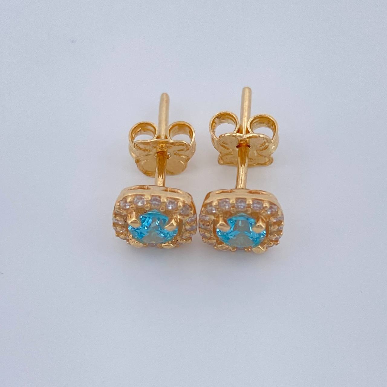 Topos Halo Cuadrado 1.95gr / Oro Amarillo 18K &