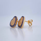 Topos Corazon 2.65gr / Dos Oros Amarillo Negro 18K &