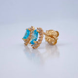 Topos Halo Ovalado 1.55gr / Oro Amarillo 18K &