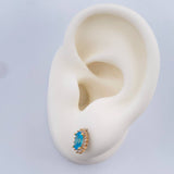 Topos Halo Ovalado 1.55gr / Oro Amarillo 18K &