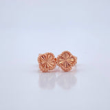 Clover Stud Earrings 1.15gr / 18K Rose Gold &