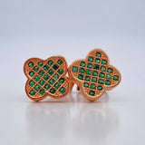 Clover Stud Earrings 2.1gr / 18K Rose Gold &