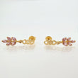 Topos Cubano Laurel Colgante 1.85gr / 3/4 in / Oro Amarillo 18K *