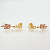 Topos Cubano Laurel Colgante 1.85gr / 3/4 in / Oro Amarillo 18K *