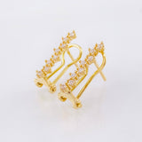 Topos Omega zig zag 2.6gr / 3/4 in / Oro Amarillo 18K *