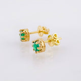 Topos Piedra Ocho Garras 1.45gr / 5.2mm Oro Amarillo 18K *