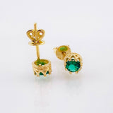 Topos Piedra Ocho Garras 1.45gr / 5.2mm Oro Amarillo 18K *