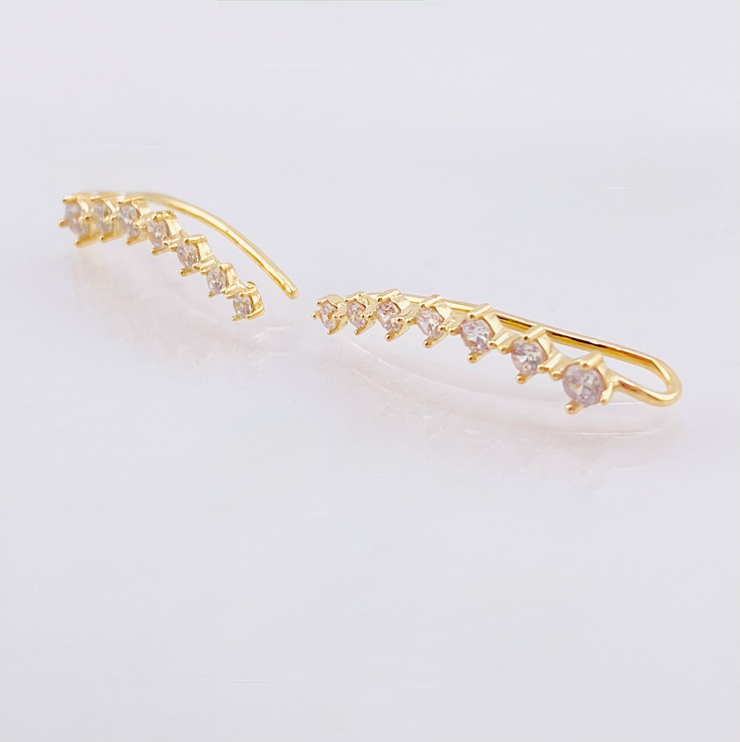 Topos Estela De Estrellas 1.9gr / 1 in / Oro Amarillo 18K *