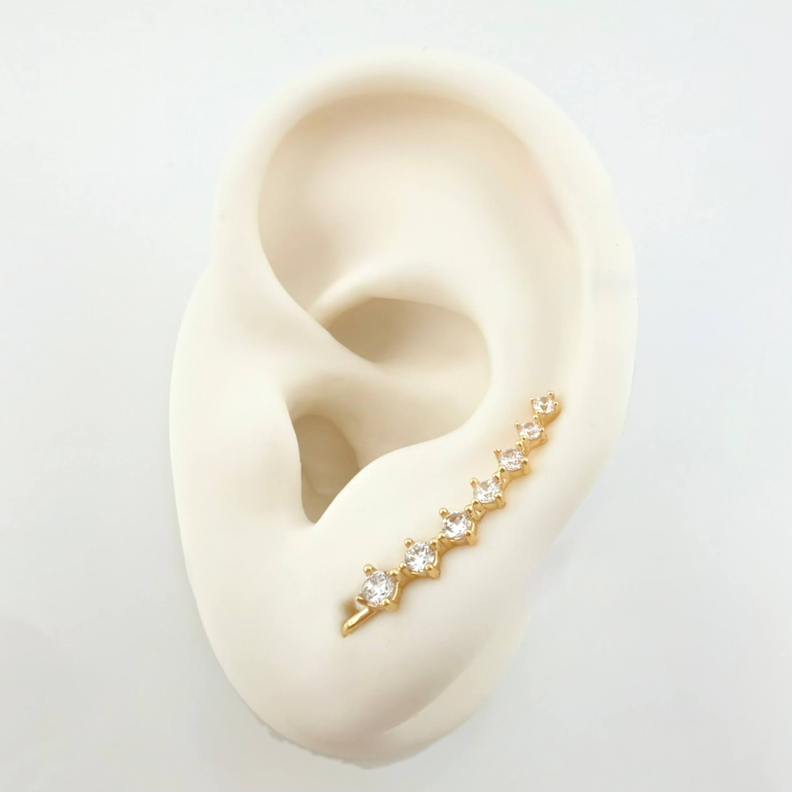 Topos Estela De Estrellas 1.9gr / 1 in / Oro Amarillo 18K *
