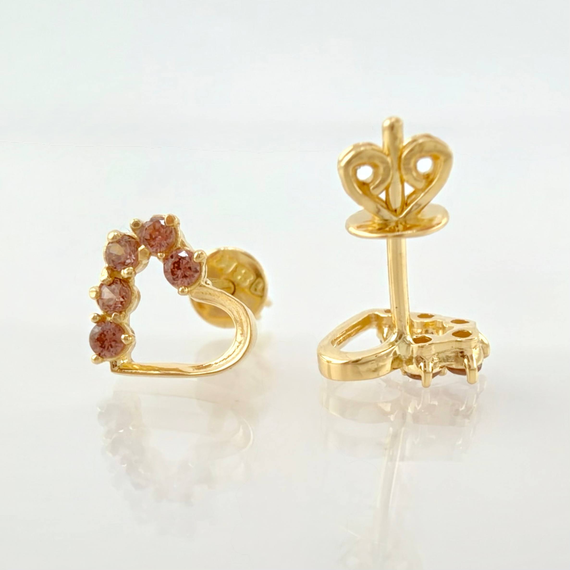 Topos Corazon Medio 1.55gr / 8mm Oro Amarillo 18K *