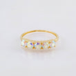 Anillo Cristal de Luna 2.1gr / T6 1/4 / Oro Amarillo 18K ©