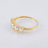 Anillo Cristal de Luna 2.1gr / T6 1/4 / Oro Amarillo 18K ©