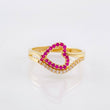 Anillo Corazon Silueta 2gr / T6 / Oro Amarillo 18K ©