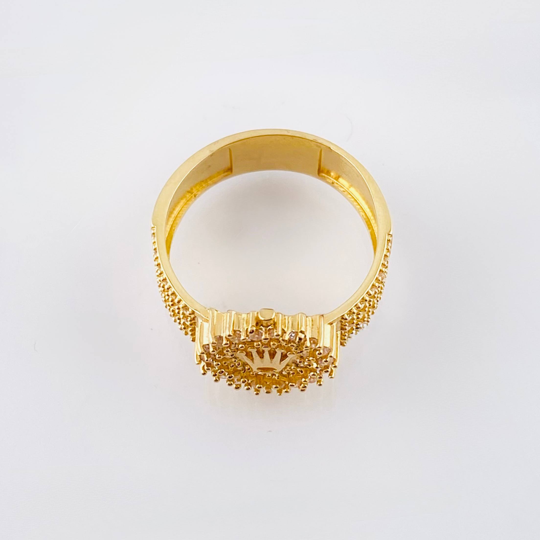 Anillo Corona Rx 5.25gr / T7 1/2 / Oro Amarillo 18K ©