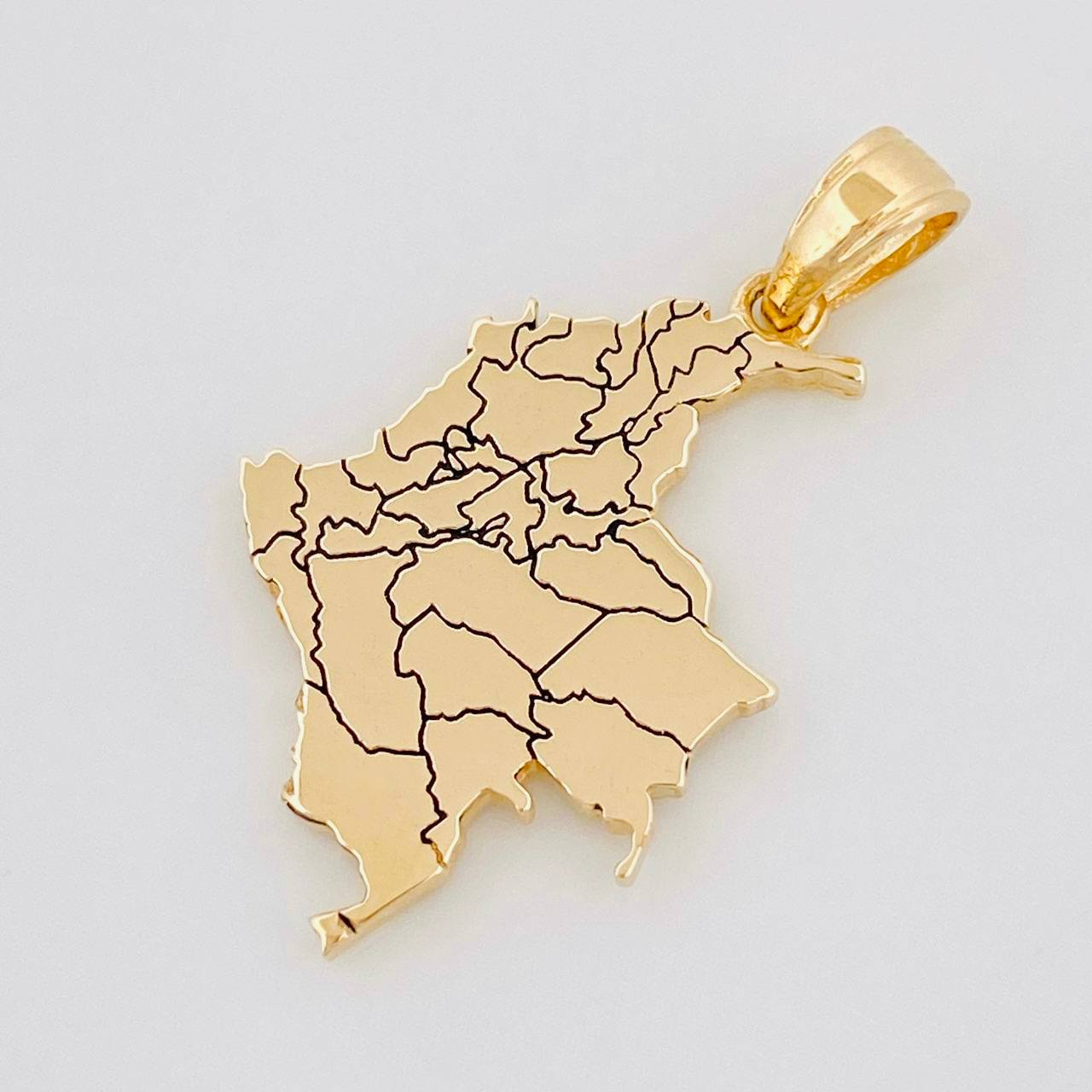 Dije Mapa Colombia 2.25g / 1 in Oro Amarillo 18K