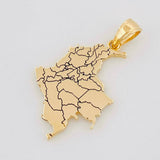 Dije Mapa Colombia 2.25g / 1 in Oro Amarillo 18K