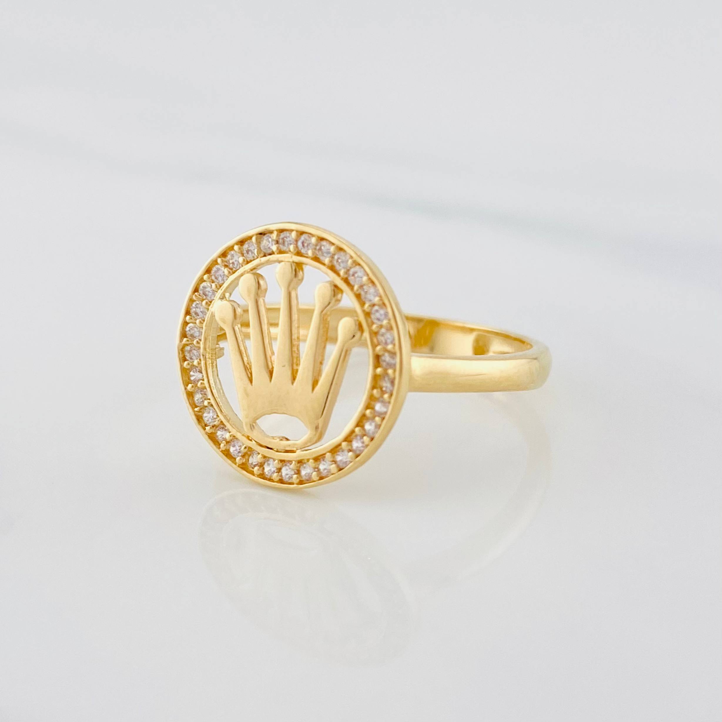 Anillo Corona 2.25g / T7 Oro Amarillo 18K