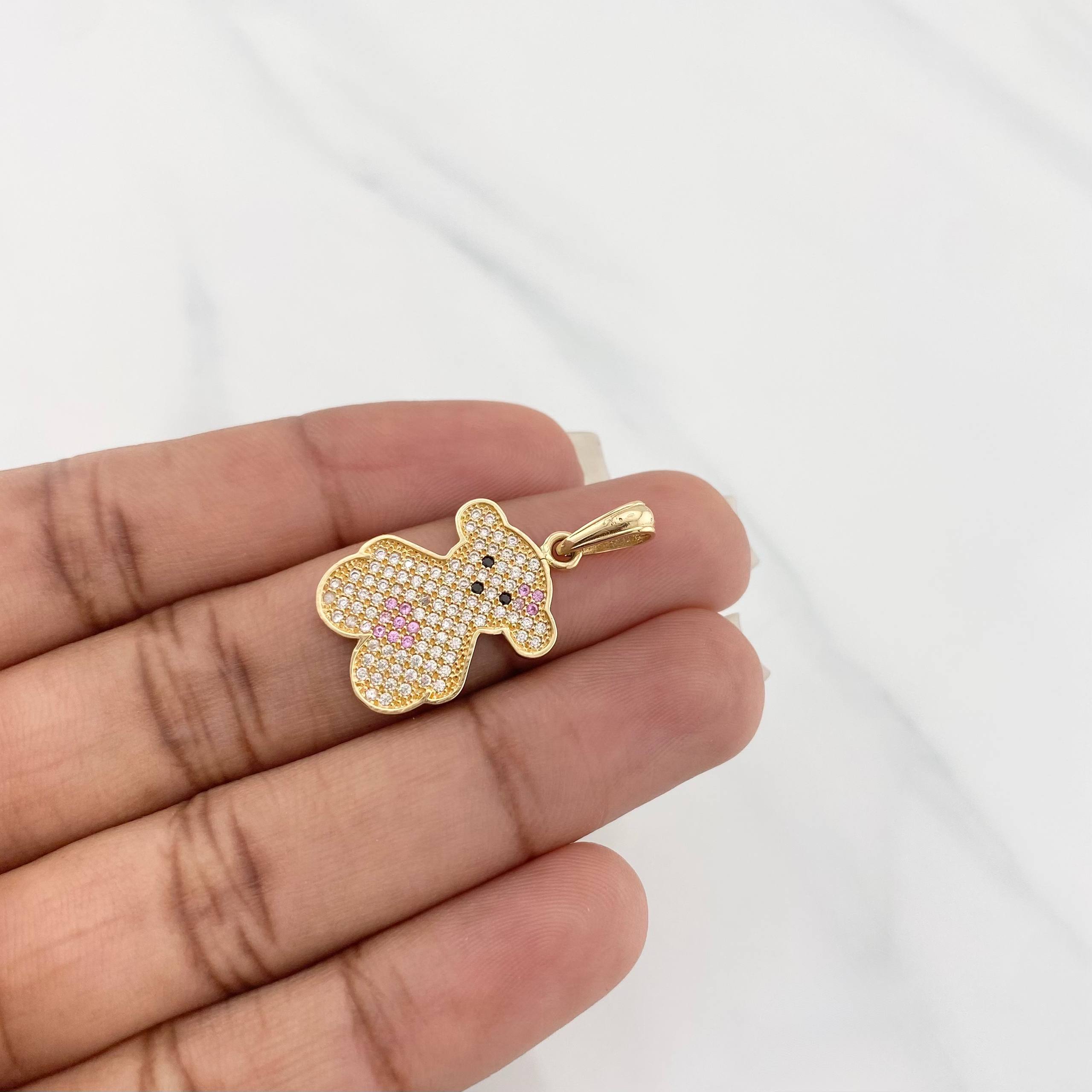 Dije Oso Ts 2.35g / 1 in Oro Amarillo 18K