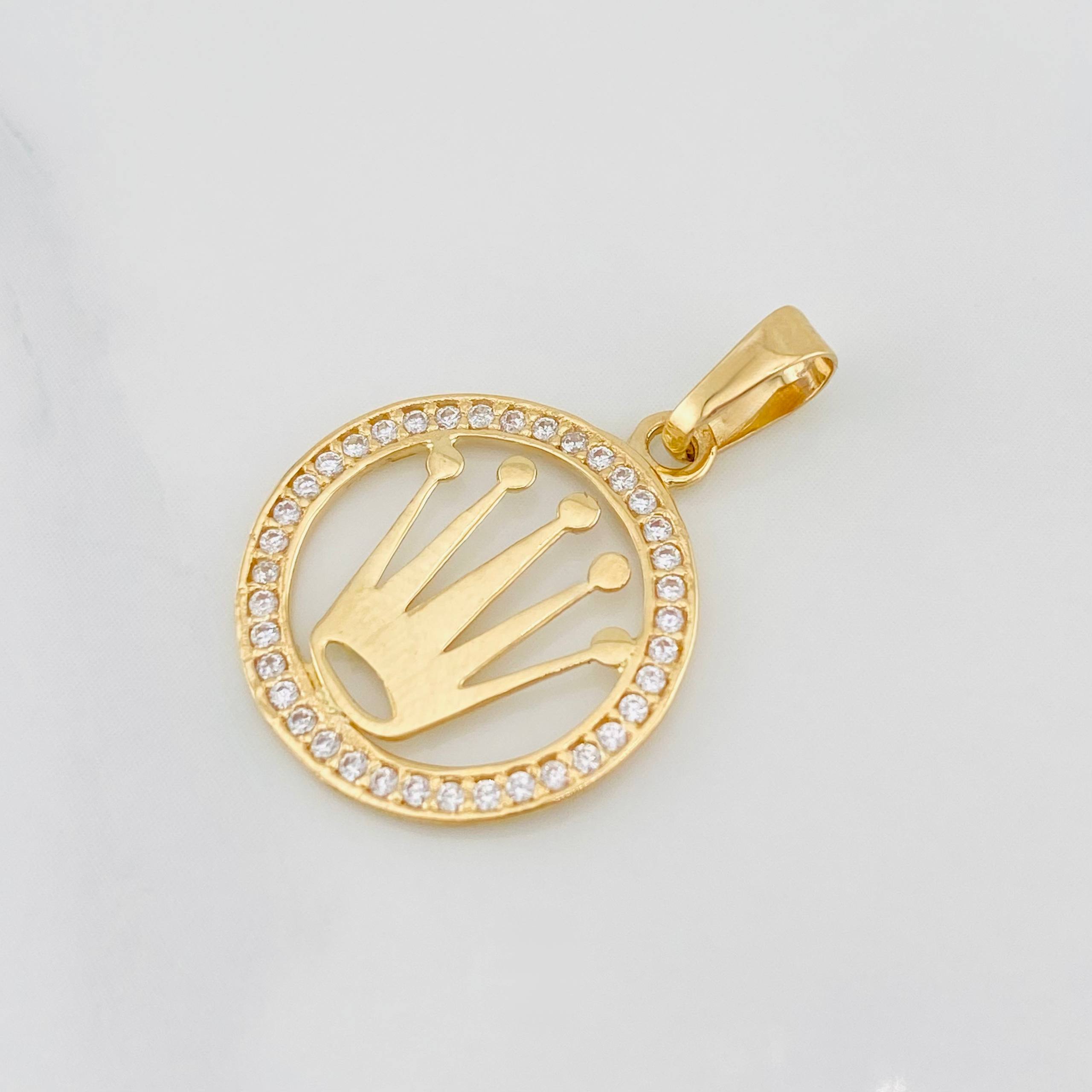 Dije Corona 1.15g / 1 in Oro Amarillo 18K