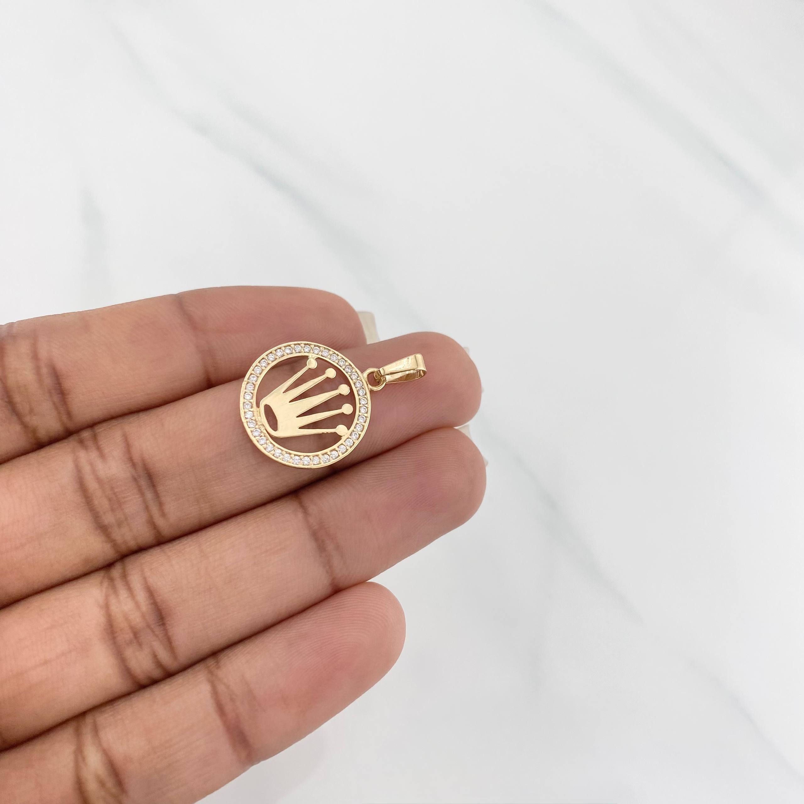 Dije Corona 1.15g / 1 in Oro Amarillo 18K
