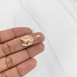 Dije Herradura Caballo 2.45g / 1 in Dos Oros Amarillo Rosa 18K