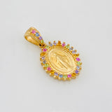 Dije Virgen Milagrosa 1.6g / 3/4 in Oro Amarillo 18K