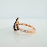 Anillo Corazon Devil 2.6gr / T5 3/4 / Tres Oros 18K &