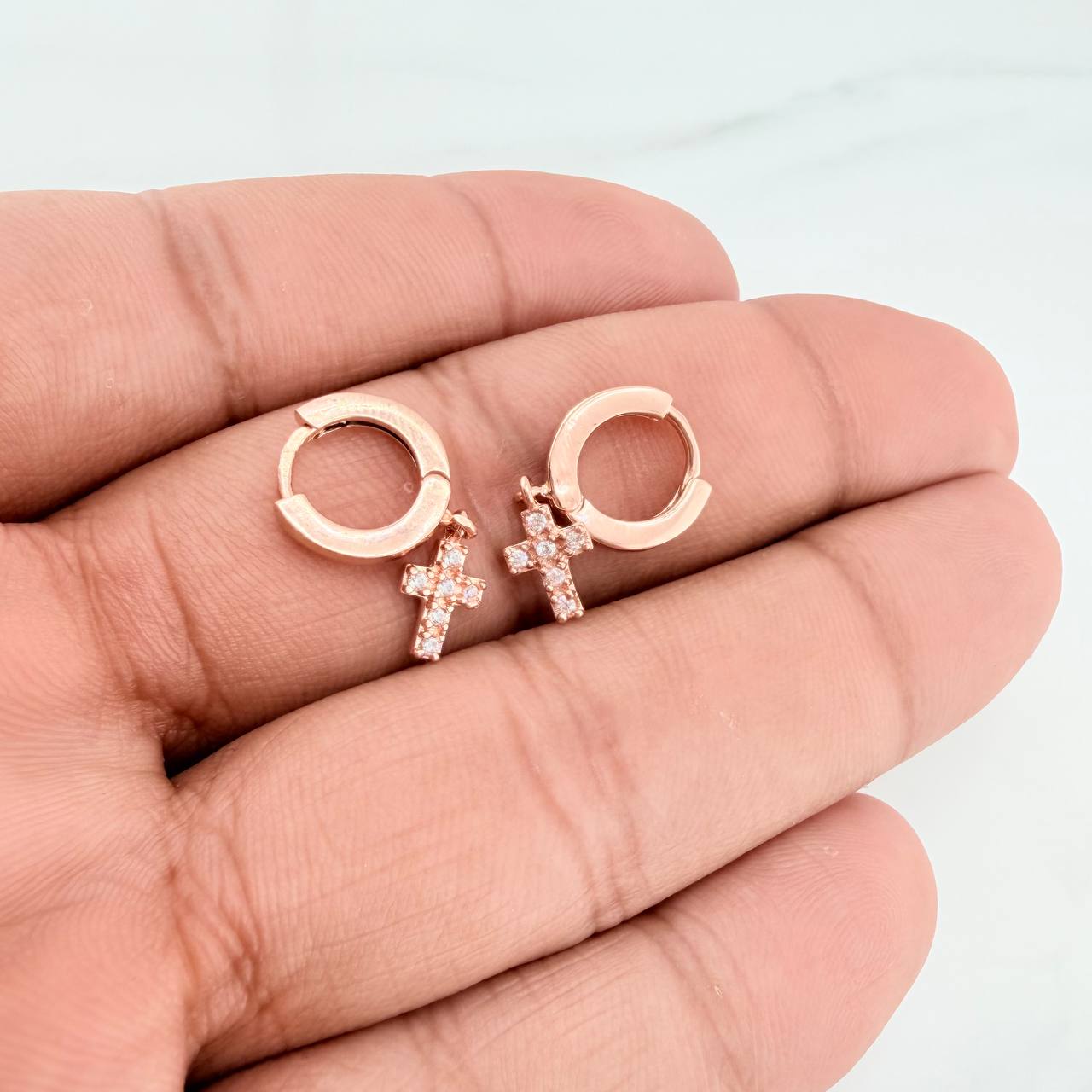 Candongas Redondas  3.2gr / 3/4 in / Oro Rosa 18K $