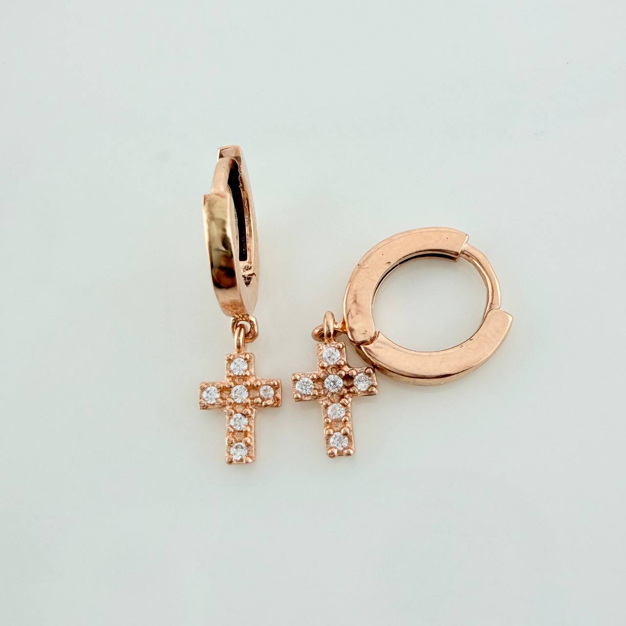 Candongas Redondas  3.2gr / 3/4 in / Oro Rosa 18K $