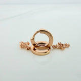 Candongas Redondas  3.2gr / 3/4 in / Oro Rosa 18K $