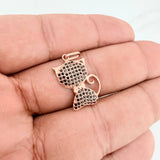 Dije Gato 2gr / 1 in / Oro Rosa 18K $