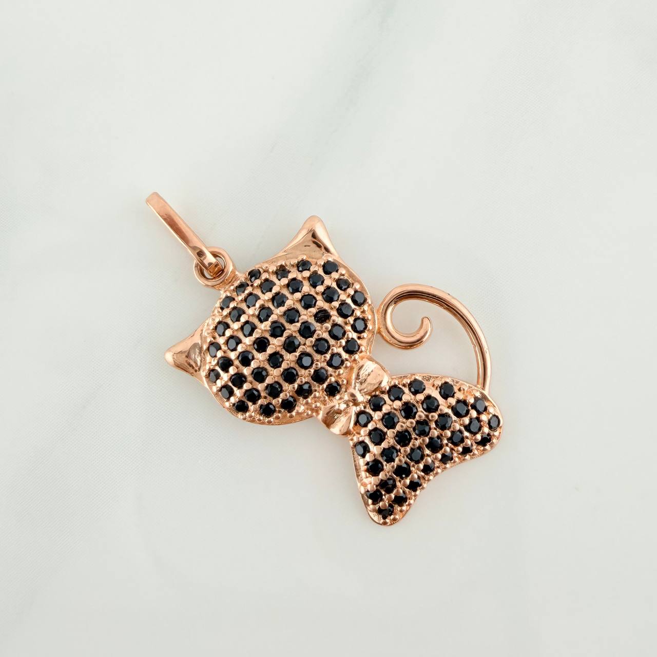 Dije Gato 2gr / 1 in / Oro Rosa 18K $