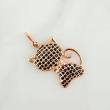 Dije Gato 2gr / 1 in / Oro Rosa 18K $