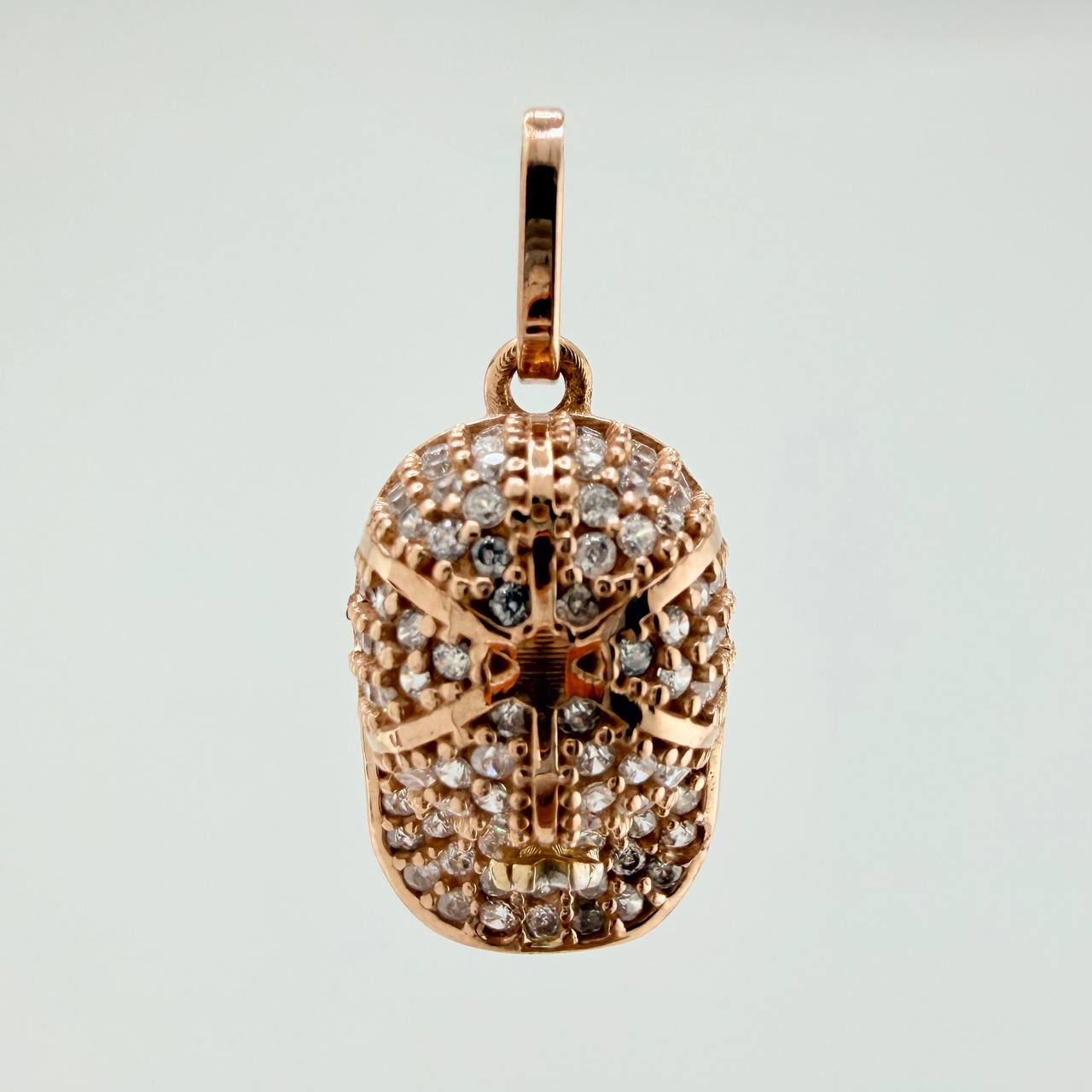 Dije Gorra NY 2.1gr / 3/4 in / Dos Oros Blanco Rosa 18K $