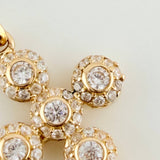 Dije Cruz Tupida 1.5gr / 1 in / Oro Amarillo 18K $