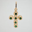 Dije Cruz Tupida 1.4gr / 1 in / Oro Amarillo 18K $