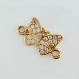 Herraje Mariposa 0.65gr / 1/2 in / Oro Amarillo 18K $