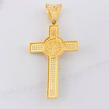 Dije Cruz Cristo San Benito 11.55g / 2 1/2 in Tres Oros 18K