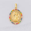 Pendant Virgin of Guadalupe 5.05g / 1 1/2 in Yellow Gold 18K