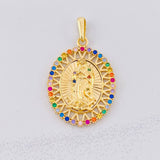 Pendant Virgin of Guadalupe 5.05g / 1 1/2 in Yellow Gold 18K