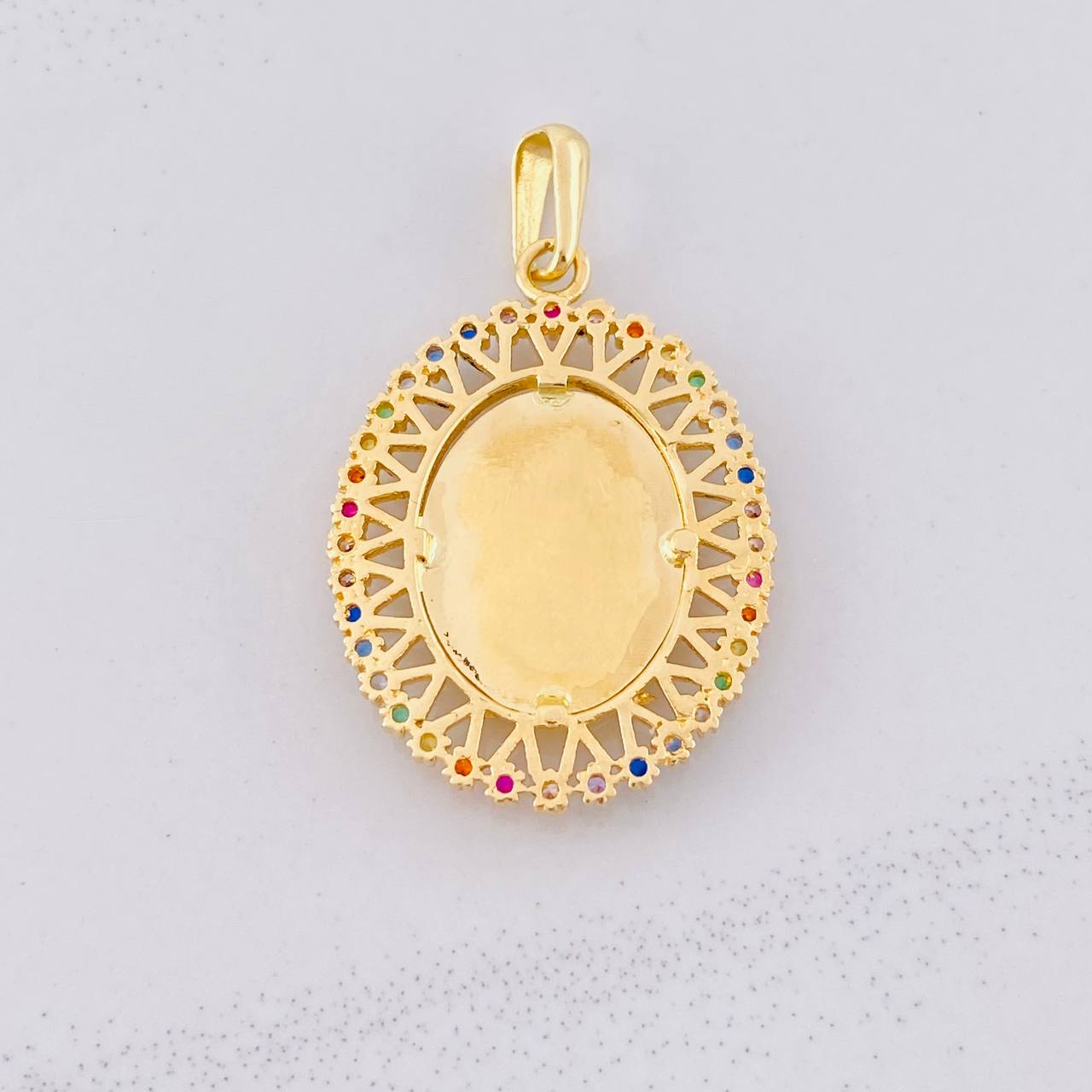 Pendant Virgin of Guadalupe 5.05g / 1 1/2 in Yellow Gold 18K