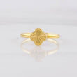 Diamond Cut Clover Ring 0.75g / T5 18K Yellow Gold