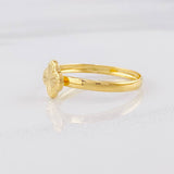 Clover Diamond Cut Ring 0.8g / T6 1/2 Yellow Gold 18K