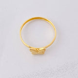 Diamond Cut Butterfly Ring 0.7g / T5 Yellow Gold 18K