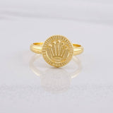 Circle Crown Ring 1g / T5 Yellow Gold 18K