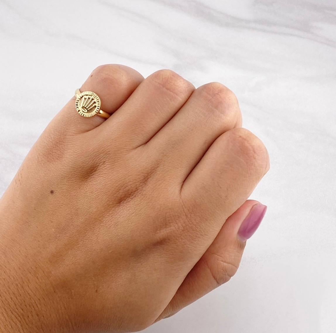 Circle Crown Ring 1g / T5 Yellow Gold 18K