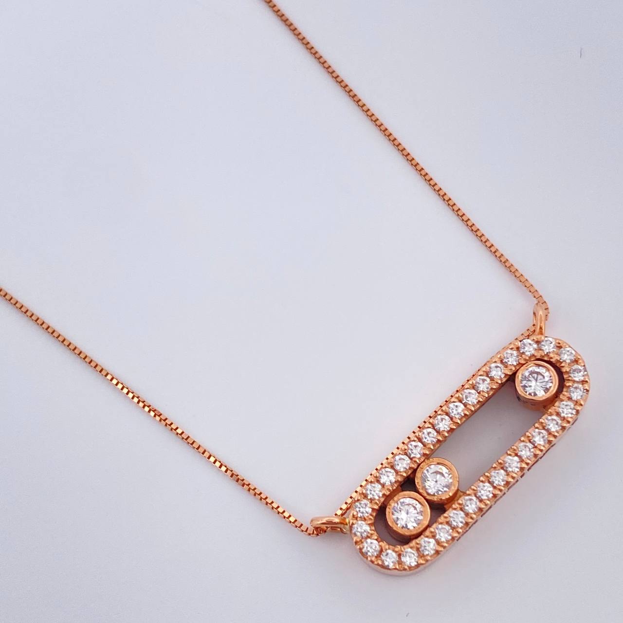 Cadena MSK 4.6gr / 17 3/4 in / Oro Rosa +3 18K %