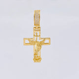 Dije Cruz San Miguel 12.1g / 2 in Oro Amarillo 18K