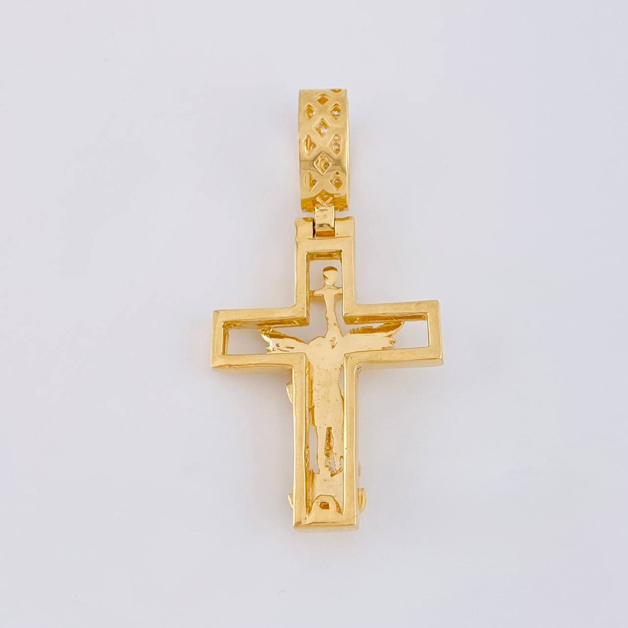 Dije Cruz San Miguel 12.1g / 2 in Oro Amarillo 18K